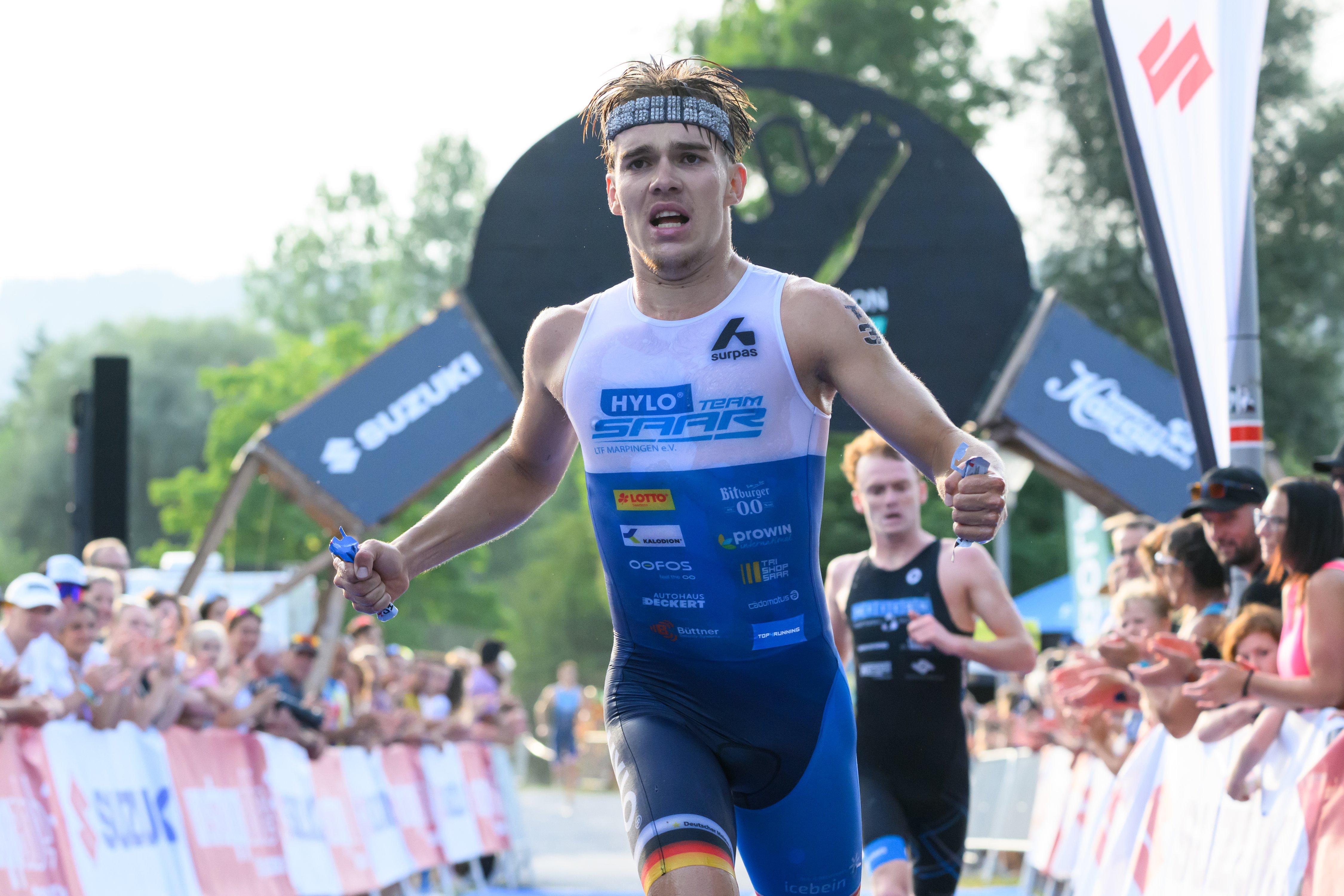 Antoine im Zieleinlauf für Hylo Team Saar